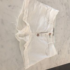 Abercrombie kids shorts white denim